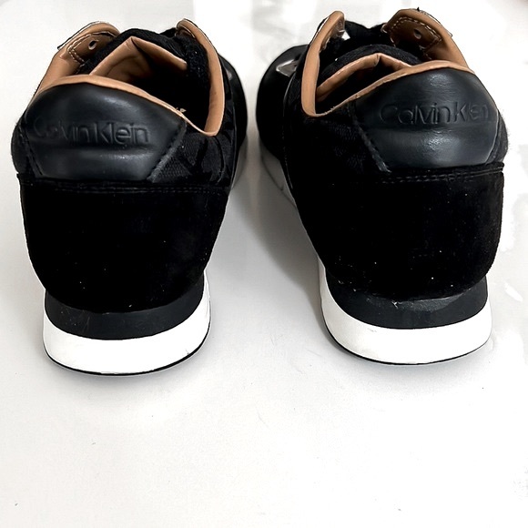 Calvin Klein Womens Tea CK Logo Black and Silver Womens Sz 9.5 - Picture 13 of 16